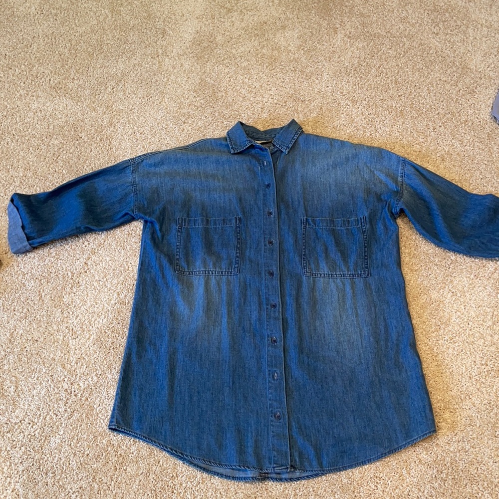 Zara denim tunic size S